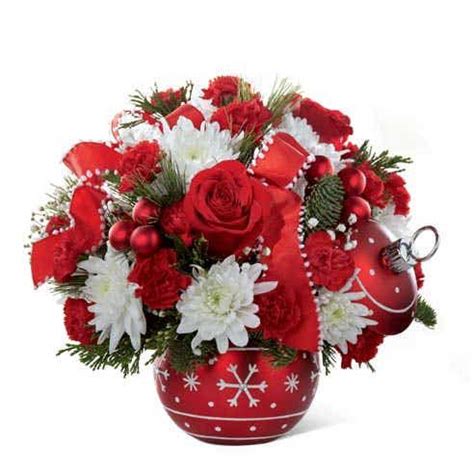 Snowflake Joy Christmas Flower Bouquet at Send Flowers | Christmas ...