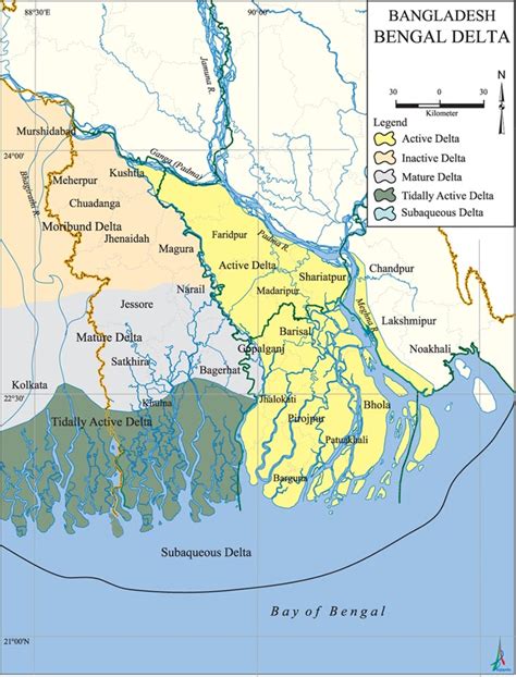 Ganges Brahmaputra Delta Map