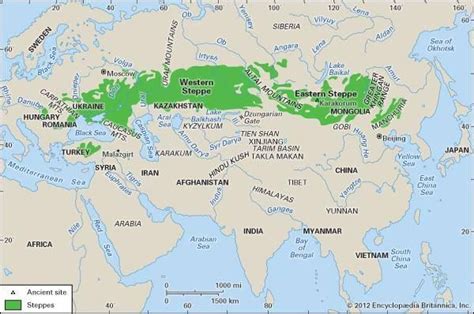 Avrasya Bozkırları | Map, Steppe, Eurasian steppe