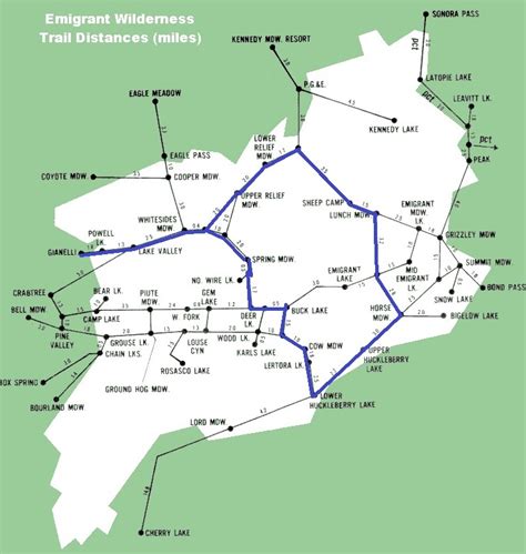 "Emigrant Wilderness Backpacking Planning 2013"