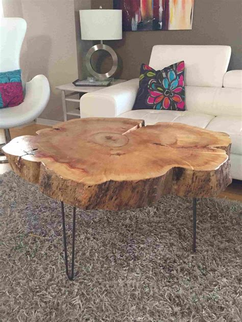 Modern Tree Stump Side Table Design Ideas - Live Enhanced