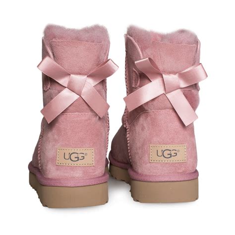 UGG Mini Bailey Bow II Pink Dawn Boots - Women's - MyCozyBoots