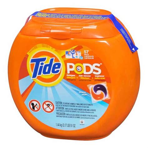 Tide Pods Detergent with Stain Remover and Brightener - Ocean Mist - 57 ...