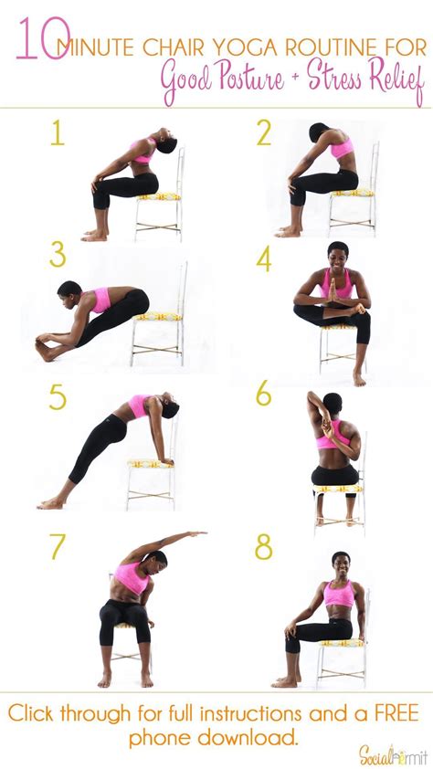 Beginner Printable Chair Yoga Poses