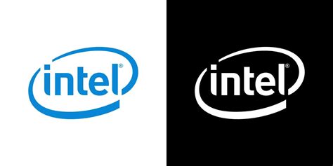 intel logo vector, intel icon free vector 20336367 Vector Art at Vecteezy