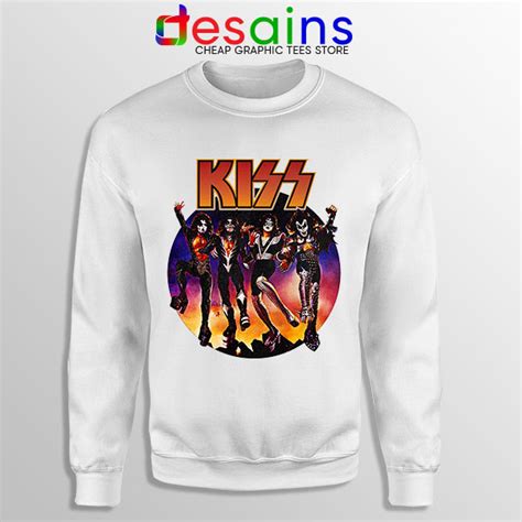 Kiss The Rock Band Vintage Hoodie Music 4