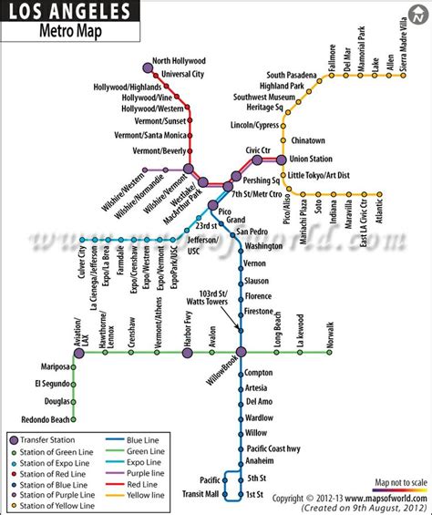 LA Metro Map | Los Angeles Metro Map | Los angeles metro map, Metro map ...