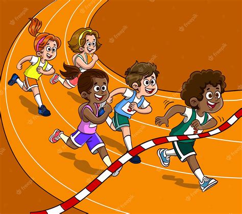 Kids Race Clipart