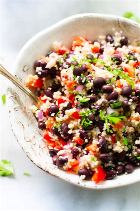 Black Bean Couscous Salad - Food Fanatic