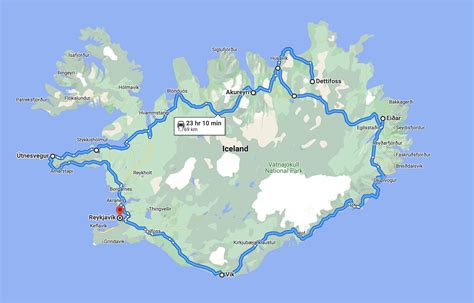 iceland ring road map