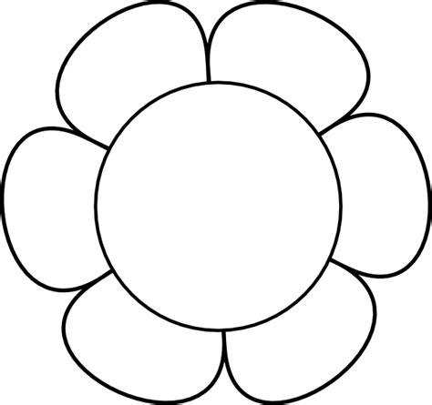 Clip Art Flowers Outline - ClipArt Best