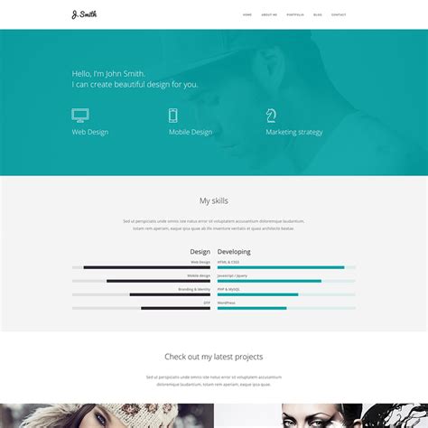 Web Developer Portfolio Website Templates - prntbl ...