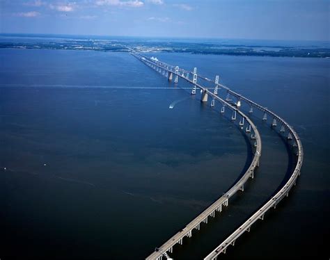 Chesapeake Bay Bridge, Maryland City, US - Longest Bridge in the World ...