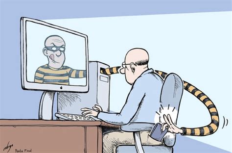 Cybercrime By rodrigo | Politics Cartoon | TOONPOOL