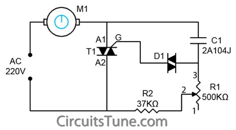 Ceiling Fan Regulator Circuit - Motor Speed Controller | CircuitsTune