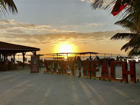 A Sunset to Remember at Secret Beach Cabanas, Belize — Exploratory ...