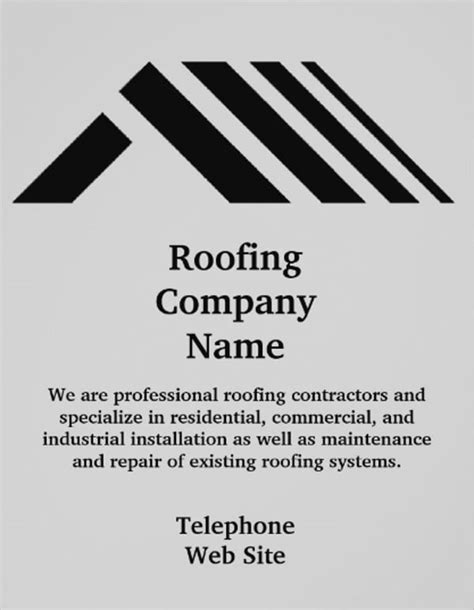 Roofing Flyers Templates Free | Arts - Arts