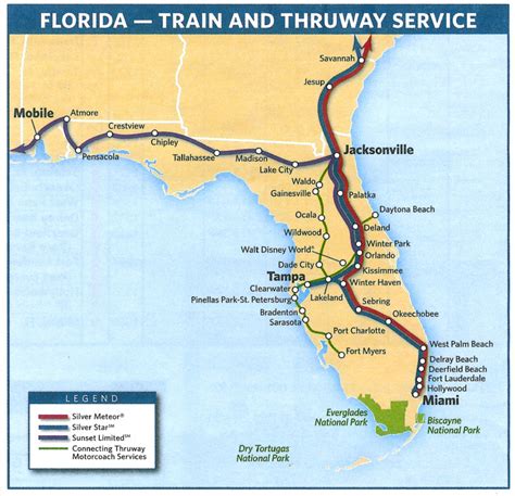 Amtrak Florida Route Map - Printable Maps