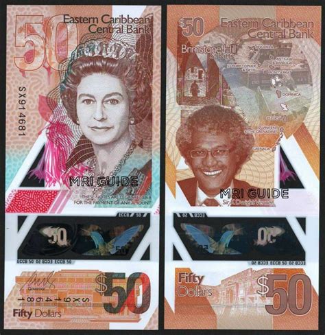 Eastern Caribbean - New polymer banknotes of 50 dollars are in ...