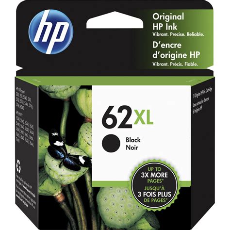 HP 62XL High-Yield Black Ink Cartridge C2P05AN#140 B&H Photo