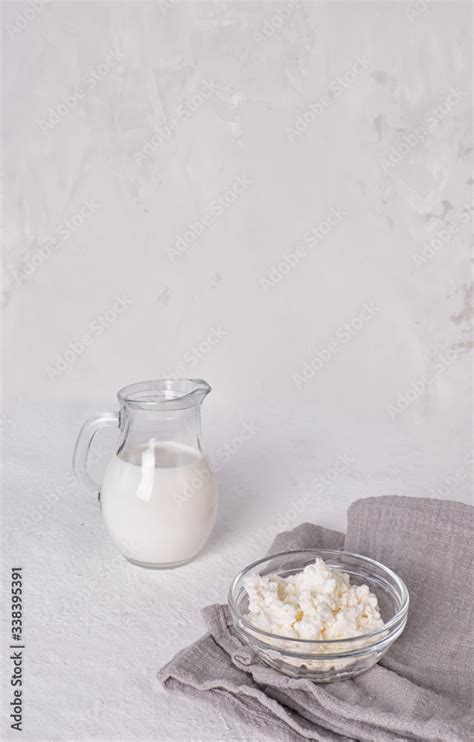 Milk kefir grains. Milk kefir or bulgaros. Probiotic cold fermented ...