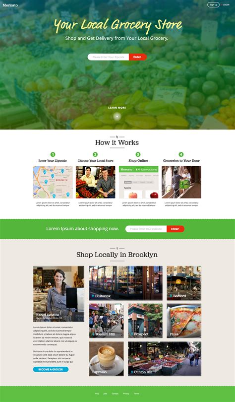 Mercato Online Groceries on Behance