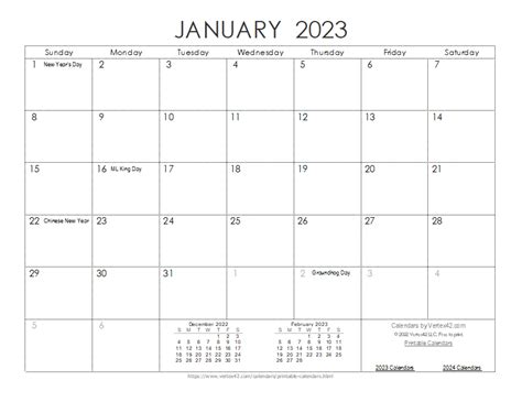 2023 Calendar Templates and Images