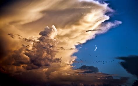 moon, And, Venus, Over, Spain Wallpapers HD / Desktop and Mobile ...