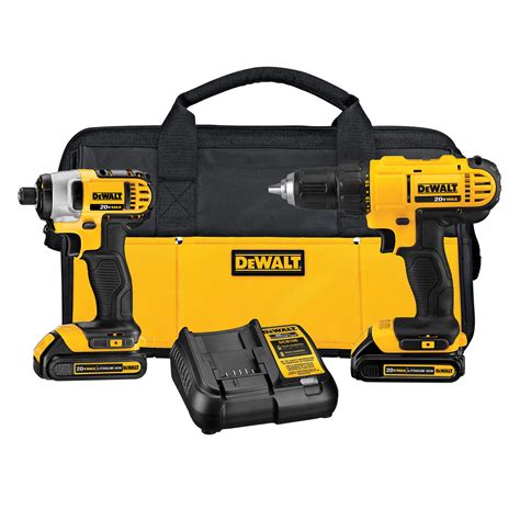 DEWALT 20V MAX Cordless Drill And Impact Driver, Power Tool Combo Kit ...