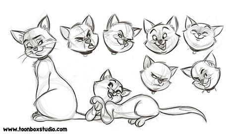 How to Draw Cartoon Cats | ToonBoxStudio.com