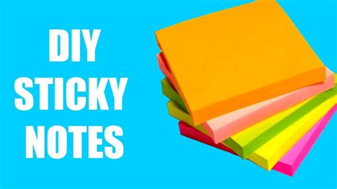 DIY STICKY NOTES I HOW TO MAKE STICKY NOTES IN HOME - YouTube