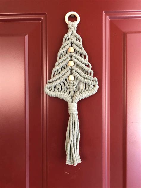 Macrame Christmas Tree Ornament Christmas Decor Holiday | Etsy ...