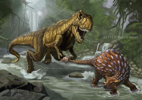 T-Rex v.s. Ankylosaurus by marcella1991 on DeviantArt