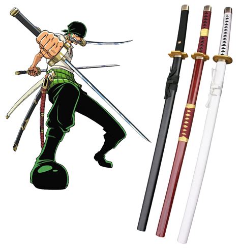 One Piece Roronoa Zoro Three Sword Style Cosplay Wooden Weapons [OP-AC ...