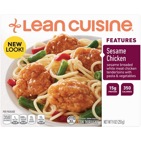 LEAN CUISINE FEATURES Sesame Chicken 9 oz. Box - Walmart.com - Walmart.com