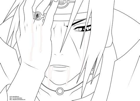 Full Body Itachi Lineart