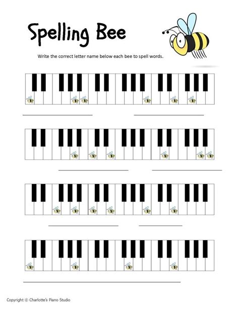 Beginner Piano Worksheets Printable Free - Printable Form, Templates ...