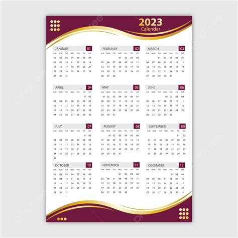 Calendar 2023 Template Ready To Print Template Download on Pngtree