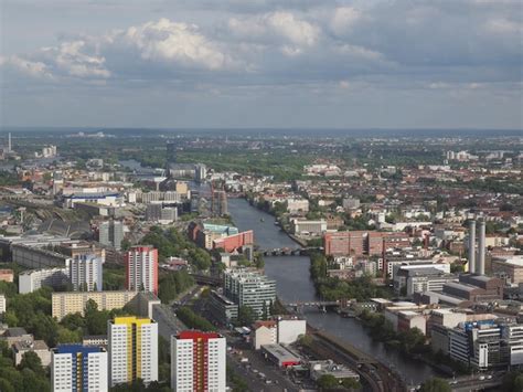 Premium Photo | Berlin aerial view