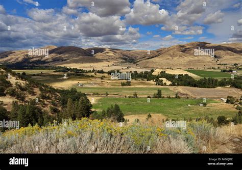 View of the Tygh Valley in Wasco County, Oregon Stock Photo - Alamy