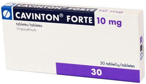 Cavinton forte: instructions for using the medicine, structure ...