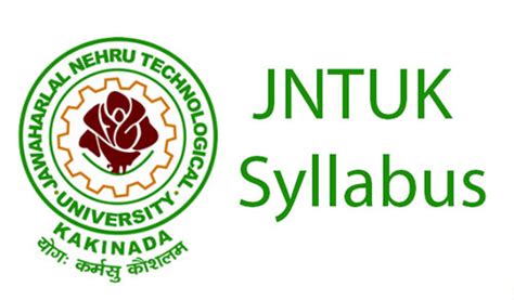 JNTUK R13 Syllabus Pdf File Download Online – Branch Wise (CSE, ECE ...