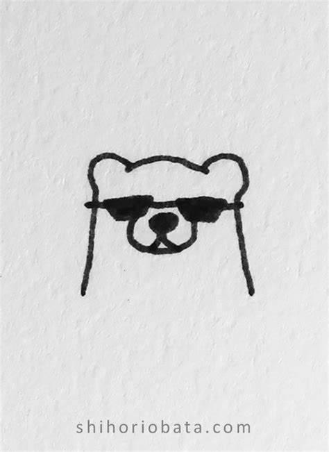 25 Cute Easy Bear Drawing Ideas | Easy drawings sketches, Doodle ...