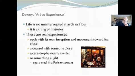 Dr. Jenkins Presents John Dewey: Art as Experience - YouTube