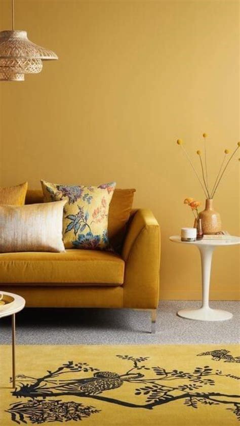 Living Room Ideas With Mustard Yellow Walls | Bryont Blog