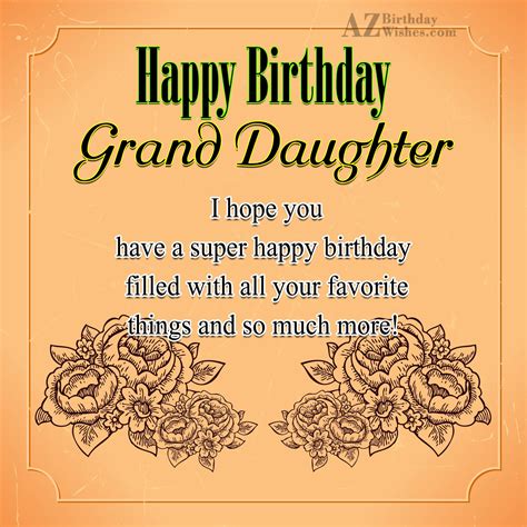 Happy Birthday Wishes For Granddaughter - Birthday Ideas