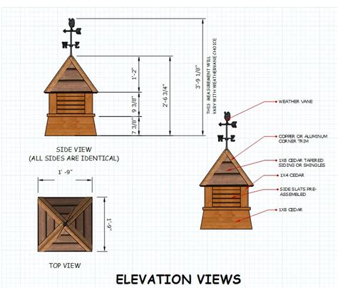 Free Cupola Plans For Your Neat Shed