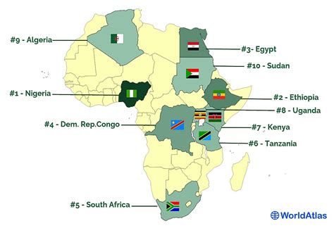 The Most Populated Countries In Africa