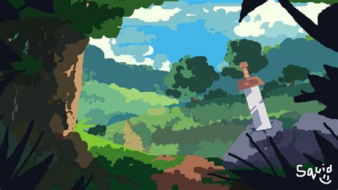 some rpg background thing i made : PixelArt