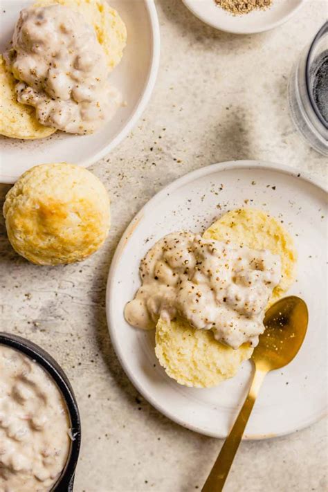 Southern-Style Biscuits and Gravy - Brown Eyed Baker